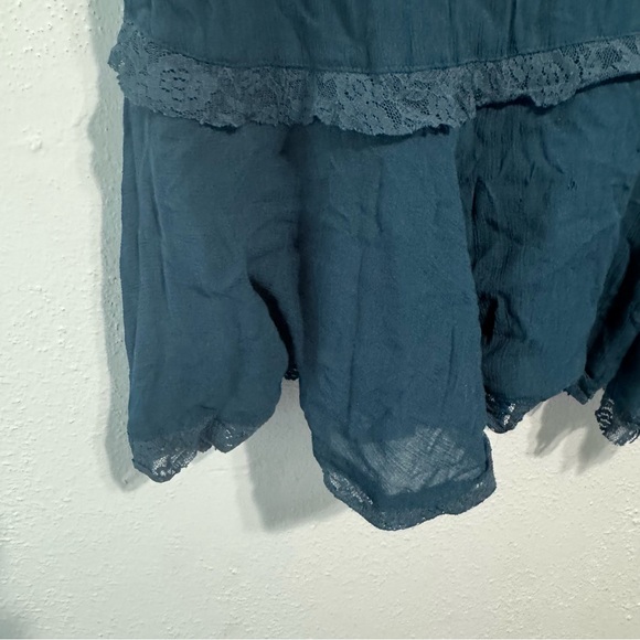 Intimately Free People teal leave trapeze tank top size med - Picture 3 of 7